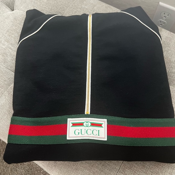Men/Women Gucci Jersey Hoodie size M. Worn one time. Price is FIRM!!! - Picture 1 of 8